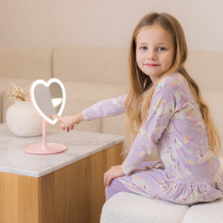 Kosmetické zrcátko GIOperfect Pink Heart