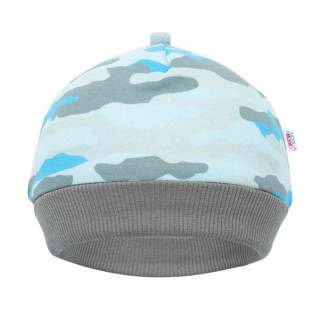 Kojenecká bavlněná čepička New Baby With Love modrá