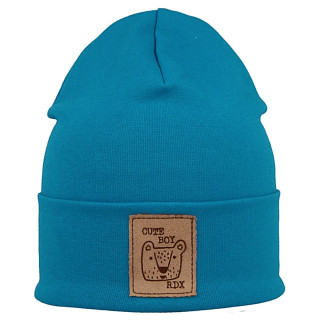 Čepice vysoká s lemem světle modrá bear RDX