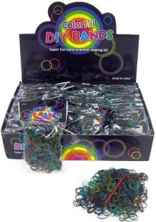 Udělej si svůj náramek - gumičky 450ks + doplňky