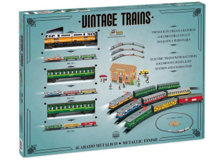 Osobní vlak se světly se stanicí Pequetren