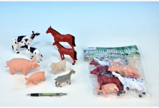 Zvířátka farma 8-13cm 8ks v sáčku