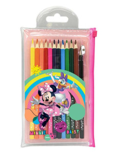 Pastelky v PVC kapse Minnie 12ks