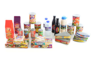 Plastové jídlo v síťce