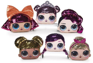 LoL Surprise Girls polštářek látkový s flitry