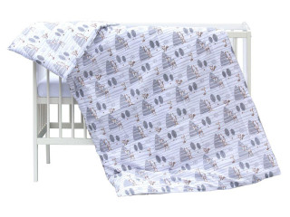 Dětské povlečení 2dílné Scarlett Srneček - 100 x 135 cm Šedá