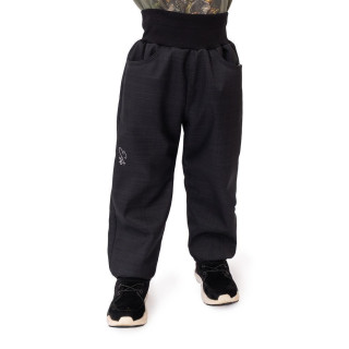 Dětské softshellové kalhoty s beránkem Lamb Black Esito