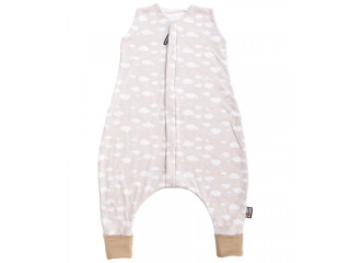 Letní spací pytel s nohavicemi bambus béžový s obláčky Vel.  110 cm Kaarsgaren