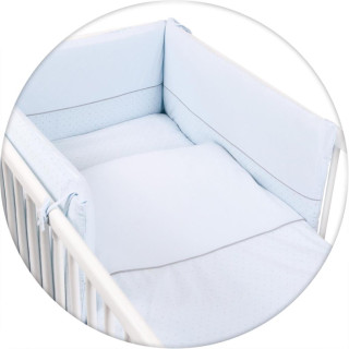 Povlečení do postýlky 3 dílné žerzej 100 x 135 cm Malé tečky