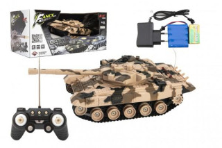 Tank RC plast 27cm 40MHz na baterie+dobíjecí pack se zvukem