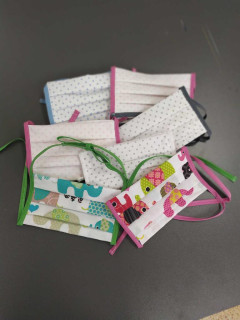 Látková respirační rouška dvouvrstvá dětská