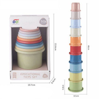 Kelímky stohovací kruhové 46 cm 10 ks