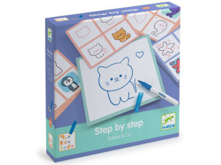 Kreslení Step by step Mláďátka Djeco
