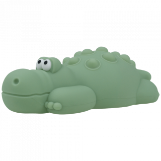 LED silikonová noční lampička Pop It Rgb se zvukem - krokodýl Mary's 