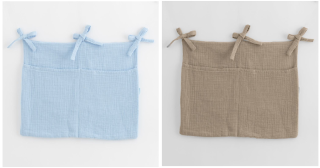 Mušelínový organizér na postýlku New Baby 