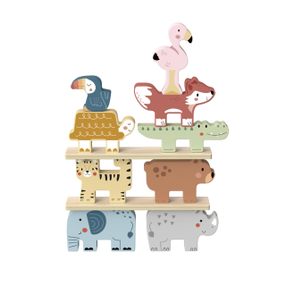 Zvíře na zvíře Balanční hra Pastel