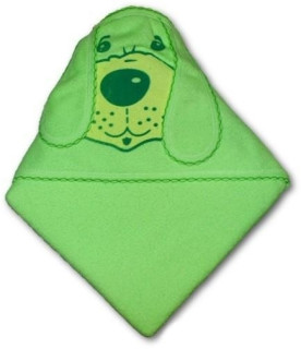 Dětská osuška pejsek 100 X 100 cm froté New Baby ZELENÁ 