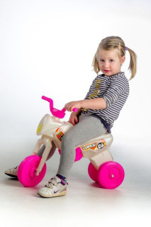 Odrážedlo Enduro Yupee malé bílo-růžové