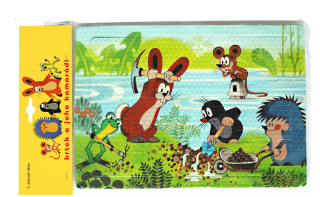Pěnové puzzle Krtek s lopatou 24 dílků