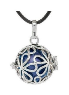 Těhotenská rolnička - VELKÉ KYTIČKY - MODRÁ