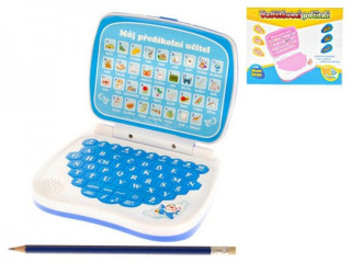 Vzdělávací počítač česky mluvící na baterie - RŮŽOVÝ