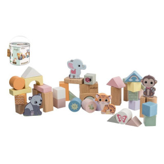 The Wildies Family dřevěné kostky v kyblíku 50 ks