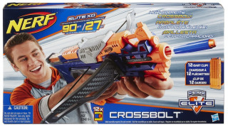 NERF Elite Crossbolt kuše se zásobníkem