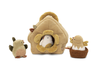 Ptačí budka s ptáčky textilní Tiny Park Jollein