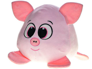 Prase plyšové kulaté 30 cm