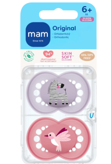 Šidítko Ortodonické Original 6 m+ Fialový/Růžový MAM