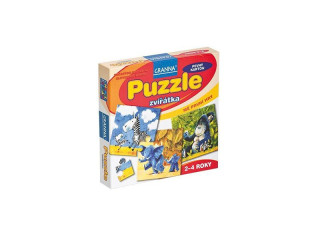 PUZZLE zvířátka - 4 skládačky