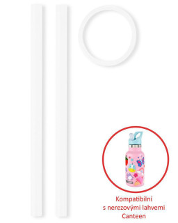 Slámky náhradní na lahev nerezové 2 ks SKIP HOP