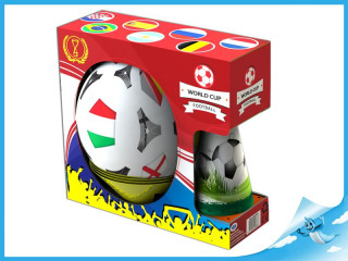 Fotbalové kužely 18cm 4ks s míčem 23cm + mety 4ks