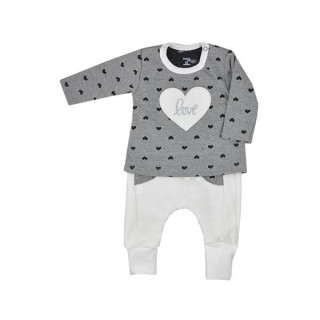 Kojenecké holčičí tepláčky a mikinka Koala Jessica šedo-béžová