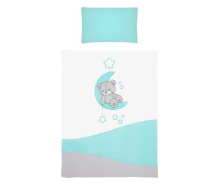 5-dílné ložní povlečení Belisima Teddy Bear 90x120 cm tyrkysové