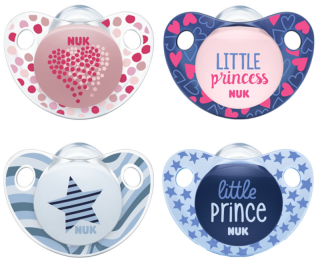 Silikonové šidítko NUK Trendline Adore 6-18m