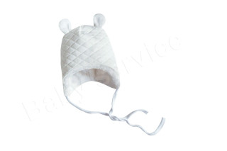 Čepička podšitá wellsoft na zavazování thermo bílá Baby Service