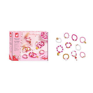 Kreativní sada Výroba šperků Perlové prsteny 10 ks Janod Atelier 