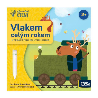 Kouzelné čtení Leporelo Vlakem celým rokem