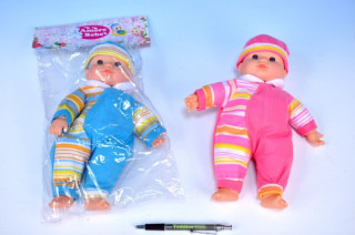 Panenka miminko 29cm měkké tělo RŮŽOVÉ