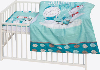 Dětská postýlka s kompletní výbavou Scarlett 120 x 60 cm - Ledy