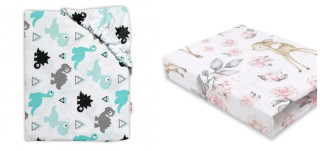 Dětské bavlněné prostěradlo do postýlky 120x60 cm Baby Nellys