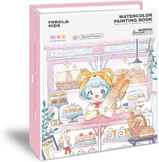 Kreativní kniha Malování vodovými barvami Dessert Princess Jarmelo