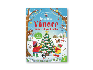 Ema a Kuba - Vánoce - Samolepková knížka Kate Nolan