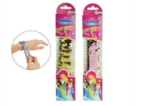 Náramek flitrový 23 cm 