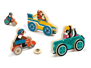 Djeco Dřevěné dopravní prostředky na patentky
