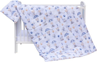 Souprava do postýlky 2dílná Scarlett Balonky modrá 135 x 100 cm