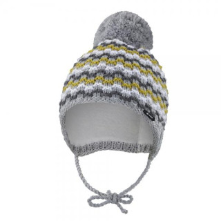 Čepice pletená zavazovací vlnky Outlast® Sv. šedá