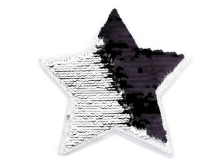 Velká aplikace hvězda s oboustrannými flitry