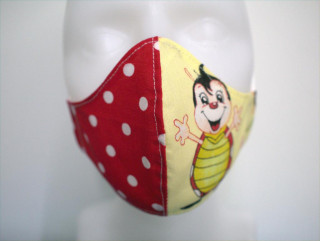 Látková respirační rouška - pro děti 3 - 6 let jednovrstvá Beruška